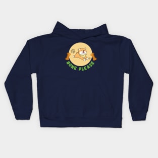 Bone please concept for dog lover Kids Hoodie